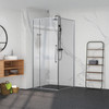 Framed 900mm Chrome Shower Door Kit Only - Square
