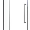 Framed 900mm Brushed Gunmetal Shower Door Kit Only - Square