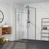 Framed 900mm Champagne Gold Shower Door Kit Only - Square