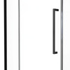 Framed 900mm Black Shower with Corner Waste - Square