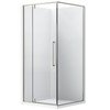Framed 900mm Champagne Gold Shower with Corner Waste - Square
