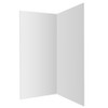 Framed 900mm Champagne Gold Shower with Corner Waste - Square