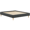 Classic King Bed Frame with Medium Plush Mattress