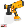 Brushless Spray Gun 1200ml 21V - SKIN ONLY - EXCLUDES BATTERY AND CHARGER