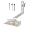 Concrete Tile Bracket with Rail Clamp Click System 125mm - Chrome