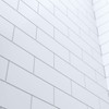 Subway Tile Look Shower Liner White with Grey Lines - 900mm