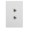 Slimline Double Data Socket - Universal