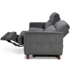 Milo 2 Seater Recliner Sofa Dark Grey