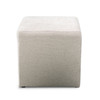 Square Linen Ottoman