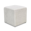 Square Light Grey Ottoman