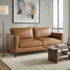 Soren 3 Seater Sofa 2180mm Tan Leather