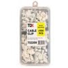 Assorted Cable Clips White - Pack of 100