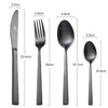 Cutlery Set Stainless Steel 16pcs - Black