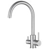 Linear SS Sink Mixer 3 Way All Pressure - Brushed SS