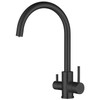 Linear SS Sink Mixer 3 Way All Pressure - Matte Black
