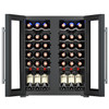 Eurotech 696mm Double Door Wine Cooler 111L Black