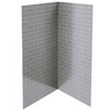 Subway Concrete Tile Look Shower Liner Grey with Grey Lines - 1000mm
