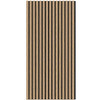 Acoustic Slat Wall Panels 1.44m² Chestnut 2x Panels - W 600mm x H 1200mm