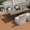 Decking Tiles 0.9m² Cedar Wood 10x Tiles - W 300mm x H 300mm