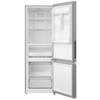 Midea 595mm BMF Fridge Freezer 340L Brushed Stainless Steel 4 Star