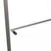 SS Gunmetal 1200mm Slide-In Shower Door Kit Only - RHS