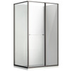 SS Gunmetal 1200mm Slide-In Shower Door Kit Only - RHS