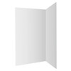 SS Champagne 1200mm Slide-In Shower with Corner Waste - LHS