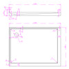SS Champagne 1200mm Slide-In Shower with Corner Waste - LHS