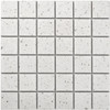 Terazzo Porcelain Mosaic Tiles 306 x 306mm - 48mm x 36 (6x6) White