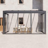 Aluminium Sunroom with Sliding Glass Doors - 4m x 2.8m