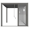 Sliding Glass Door 2.7 x 2.1m - Dark Grey