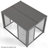Sliding Glass Door 2.7 x 2.1m - Dark Grey