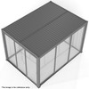 Sliding Glass Door 2.7 x 2.1m - Dark Grey