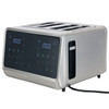 4-Slice Toaster with Digital Display - Black and SS