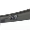 SS Gunmetal 900mm Shower Door Kit Only - Round