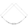 SS Gunmetal 900mm Shower Door Kit Only - Round