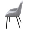 Eve Dining Chair - 1pc - Grey