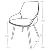 Eve Dining Chair - 1pc - Grey