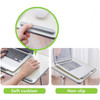Adjustable Laptop Bed Table with Foldable Legs - Black