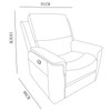 Arthur Recliner Armchair 910mm Dark Grey