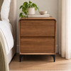 Avery 2 Drawer Bedside Table 500mm x 650mm - Chestnut