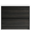 Vogue Zara Short Floor Vanity Black Woodgrain with Countertop 1000mm