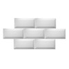Ceramic Bevelled Edge Wall Tiles 75 x 150mm - Gloss White