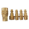 Crownman Brass Quick Coupler Kit - Pack of 5