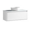 Vogue Hudson Wall Vanity with Artificial Marble Countertop 800mm