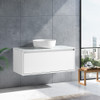 Vogue Hudson Wall Vanity with Artificial Marble Countertop 800mm