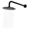 Vogue Shower Rain Head - 250mm Round Black