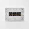 Edge Electrical 3 Gang Switch 10A - Universal