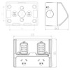 Double Outdoor Power Point 10A - Weatherproof