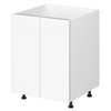 Kitchen Base Cabinet 2 Door 600mm Flat Pack - White Painted